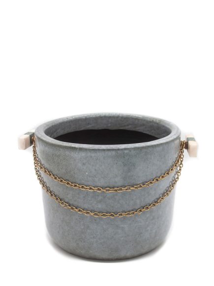 Cachepot Cavour Cerâmica Cor Concreto P - Imagem 2