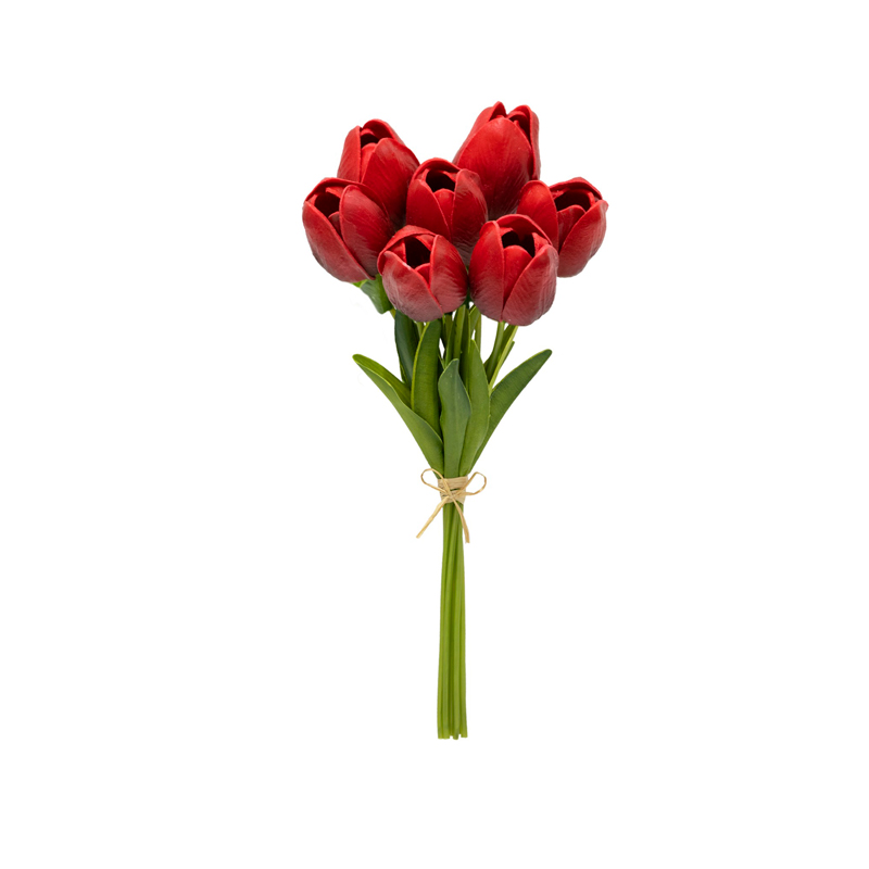 Tulipa Vermelha Buquê Toque Real