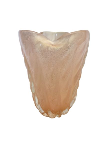 Vaso Murano Pérola Com Ouro P 26482 - Imagem 1