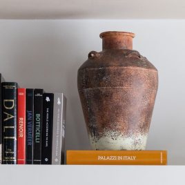 Vaso de Metal Rústico Terracota