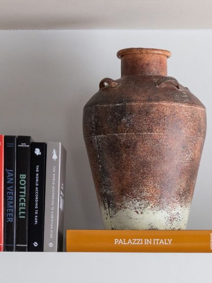 Vaso de Metal Rústico Terracota - Imagem 1