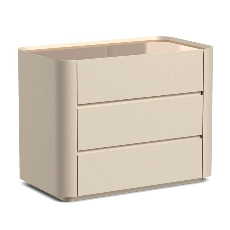 Mesa de Cabeceira Fiero 3 gavetas