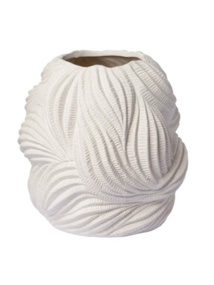 Vaso Entrelaçado Cerâmica Bege M