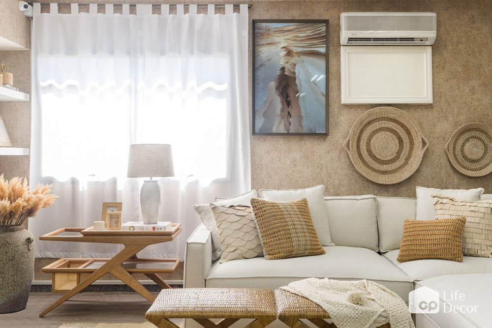 Palha na decoração
