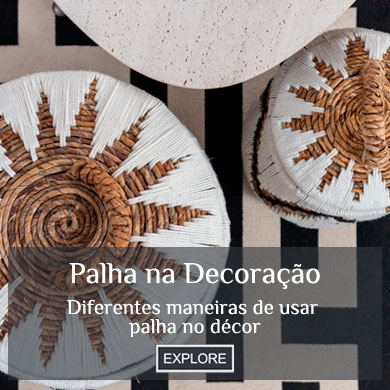 Palha na decoração