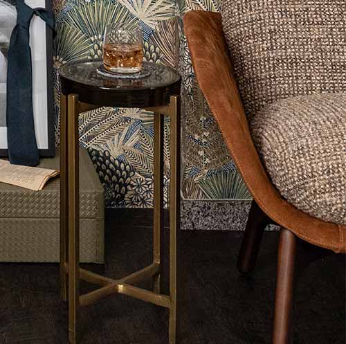 Mesa Lateral de Vidro Pronta Entrega