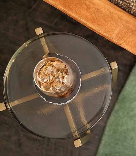 Mesa Lateral Vidro Pronta Entrega