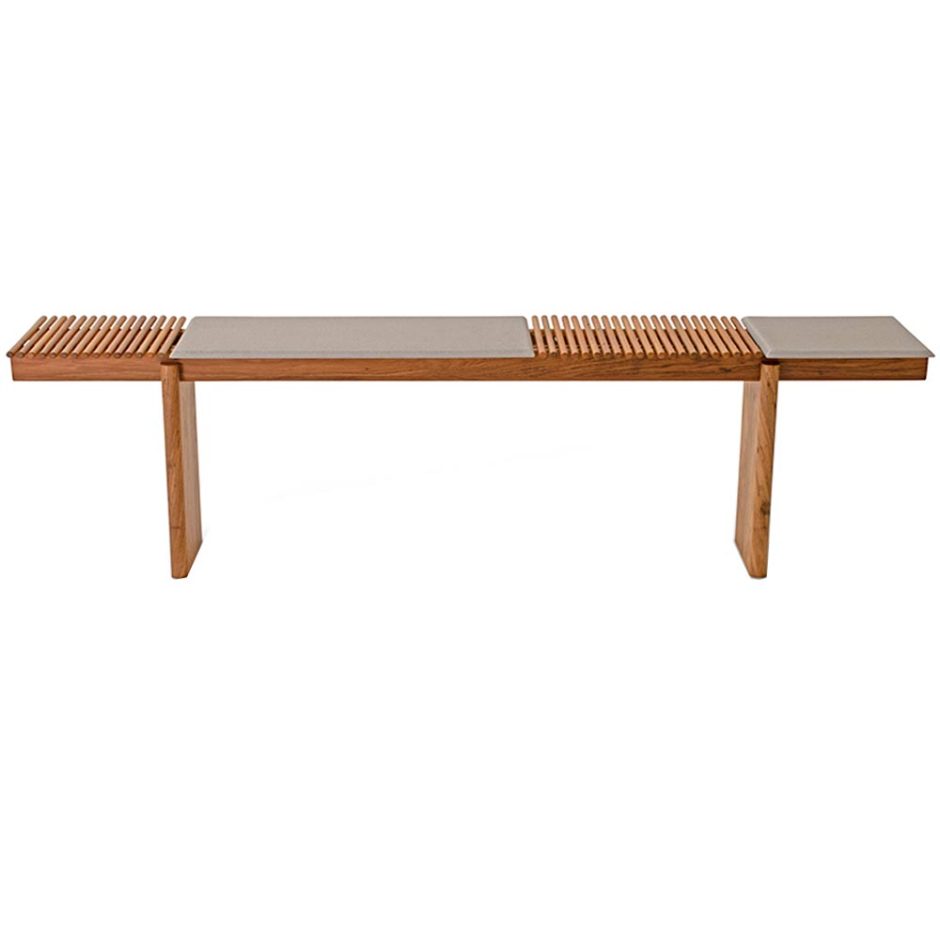 Aparador Lasta de Madeira Maciça e Tampo Ripado