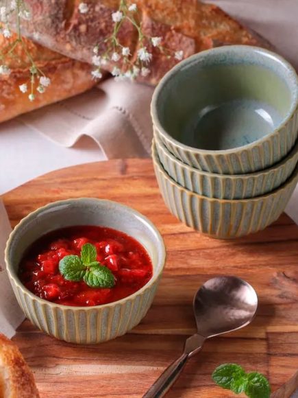 Ramequim Cerâmica Linhas Verde Granite 170ml - Image 3