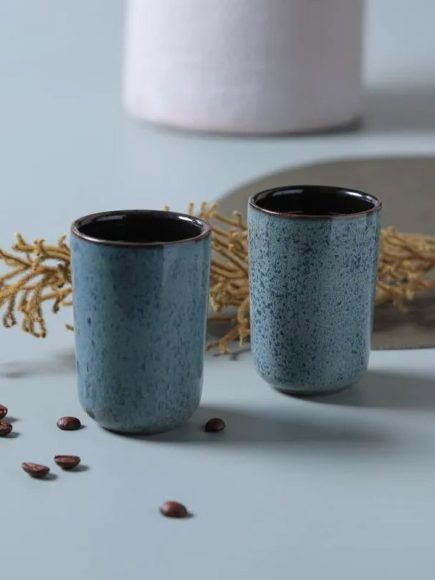 Copo Cerâmica Azul Titanium 220ml - Imagem 2