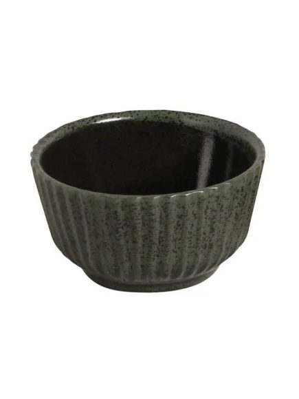 Ramequim Cerâmica Linhas Verde Greenery 170ml - Image 1