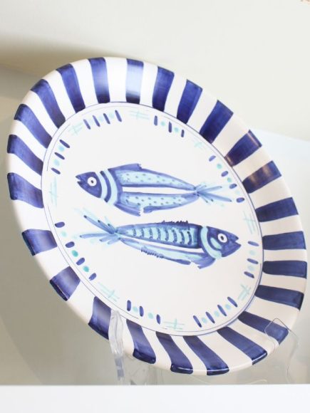 Prato Decorativo Peixe Listras