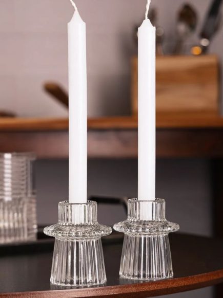 Porta Vela Castiçal Lines Vidro G - Image 3