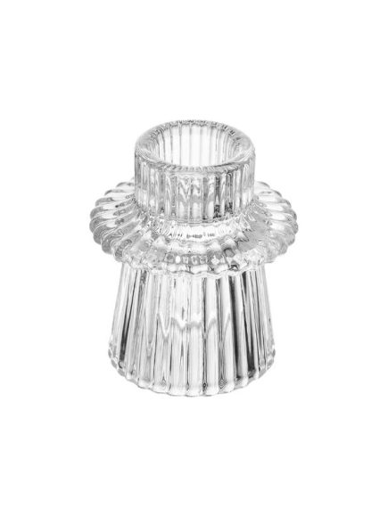 Porta Vela Castiçal Lines Vidro G - Image 1