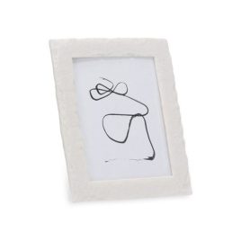 Porta Retrato Poliresina Pedra Branco M