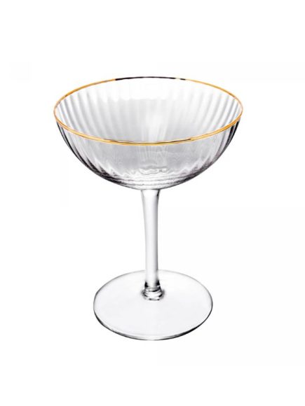 Taça Coupe Cristal Fio De Ouro Lines 250ml - Image 2