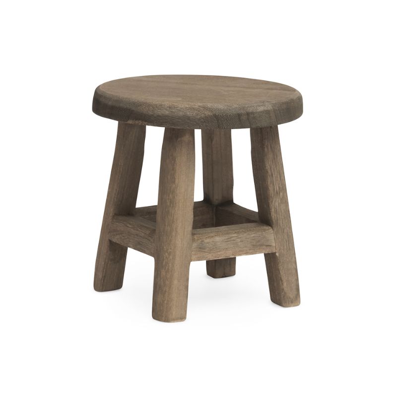 Mini Banco Decorativo Em Madeira 18cm