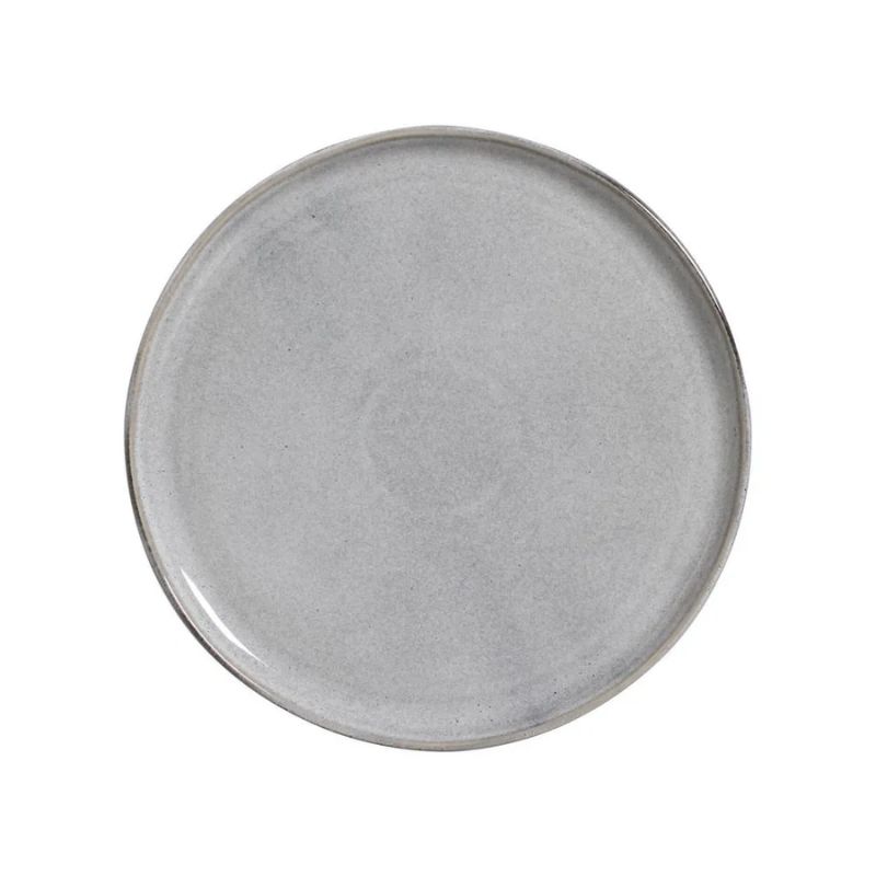 Prato Raso Cerâmica Bio Dust Cinza Ø 28cm