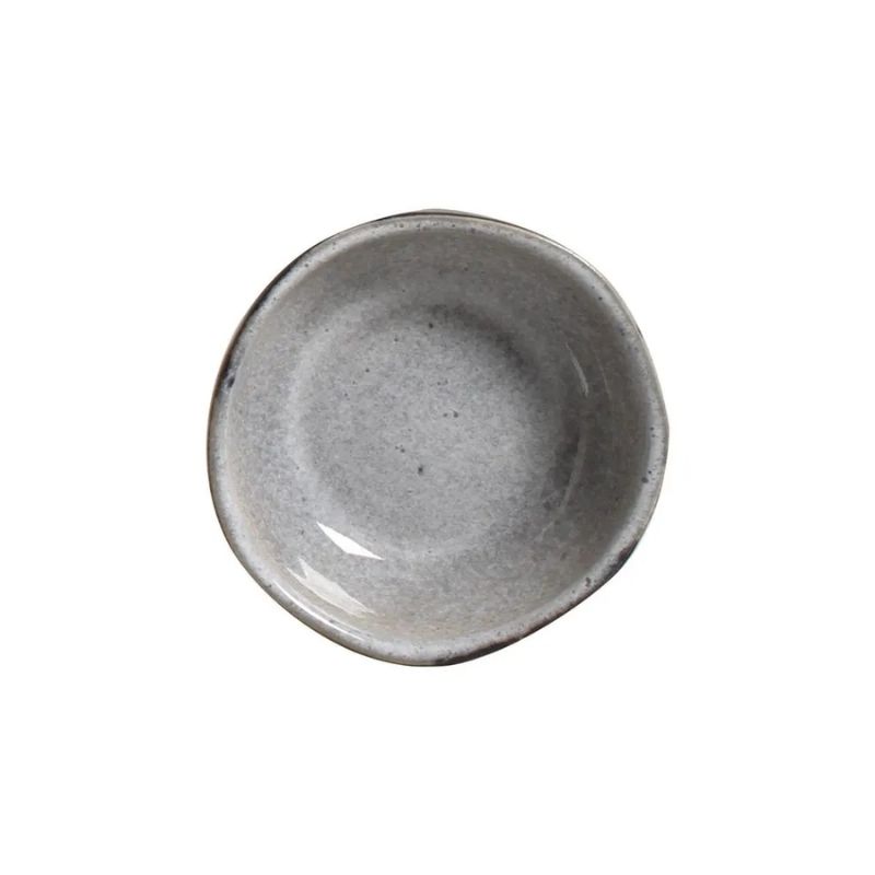 Ramequim Orgânico Cerâmica Dust Cinza 70ml