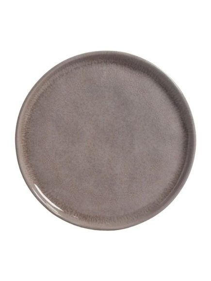 Prato Sobremesa Cerâmica Bio Shimeji Cinza Ø 22cm - Imagem 1