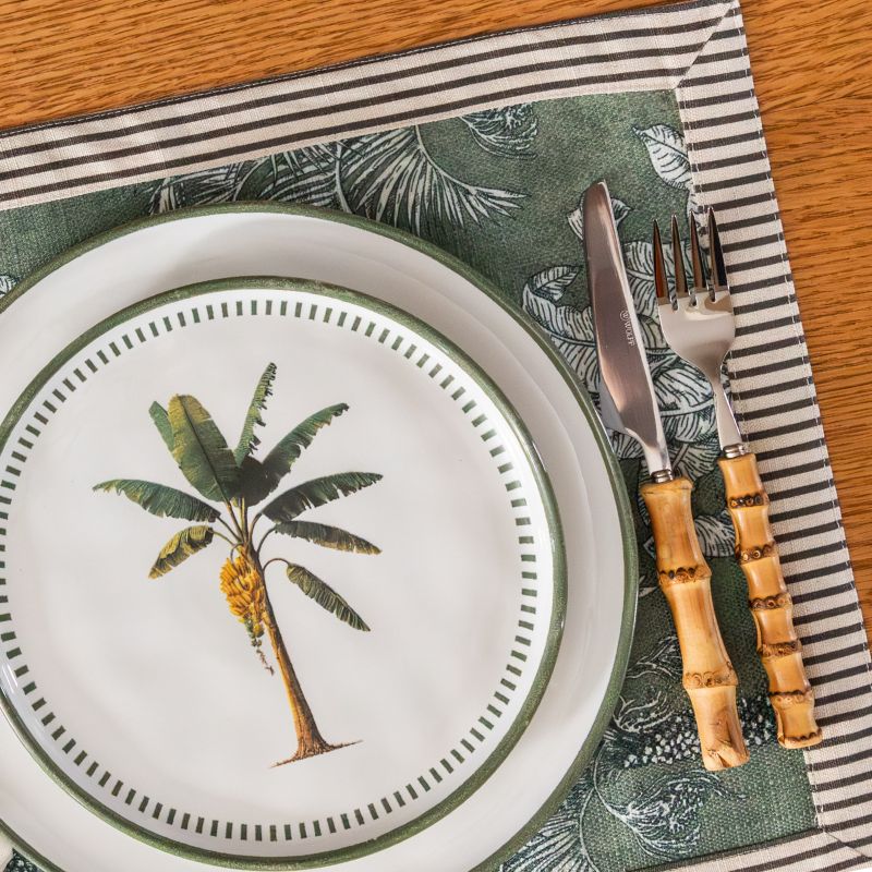 Prato Sobremesa Cerâmica Bio Bananeira Ø 22cm